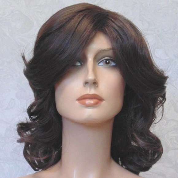 Thick Wavy Chestnut Brown Heat Resistant Wig main image 16